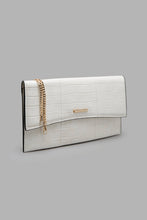 Load image into Gallery viewer, Redtag-White-Clutch-Bag-With-Texture-Colour:White,-Filter:Women&#39;s-Accessories,-New-In,-New-In-Women-ACC,-Non-Sale,-W21B,-Women-Clutches-Women-
