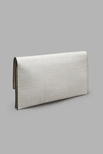 Load image into Gallery viewer, Redtag-White-Clutch-Bag-With-Texture-Colour:White,-Filter:Women&#39;s-Accessories,-New-In,-New-In-Women-ACC,-Non-Sale,-W21B,-Women-Clutches-Women-
