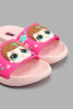 Redtag-Pale-Pink-L.O.L-Character-Slide-Sliders-Girls-3 to 5 Years