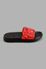 Redtag-Black-Spiderman-Character-Slide-Sliders-Boys-3 to 5 Years