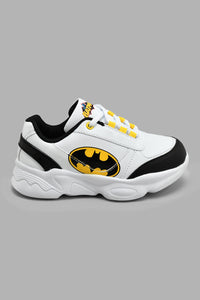 Redtag-White-Batman-Character-Chunky-Sneaker-Chunky-Boys-3 to 5 Years