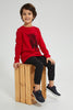 Redtag-Black-Pull-On-Stretch-Jogger-Trousers-Boys-2 to 8 Years
