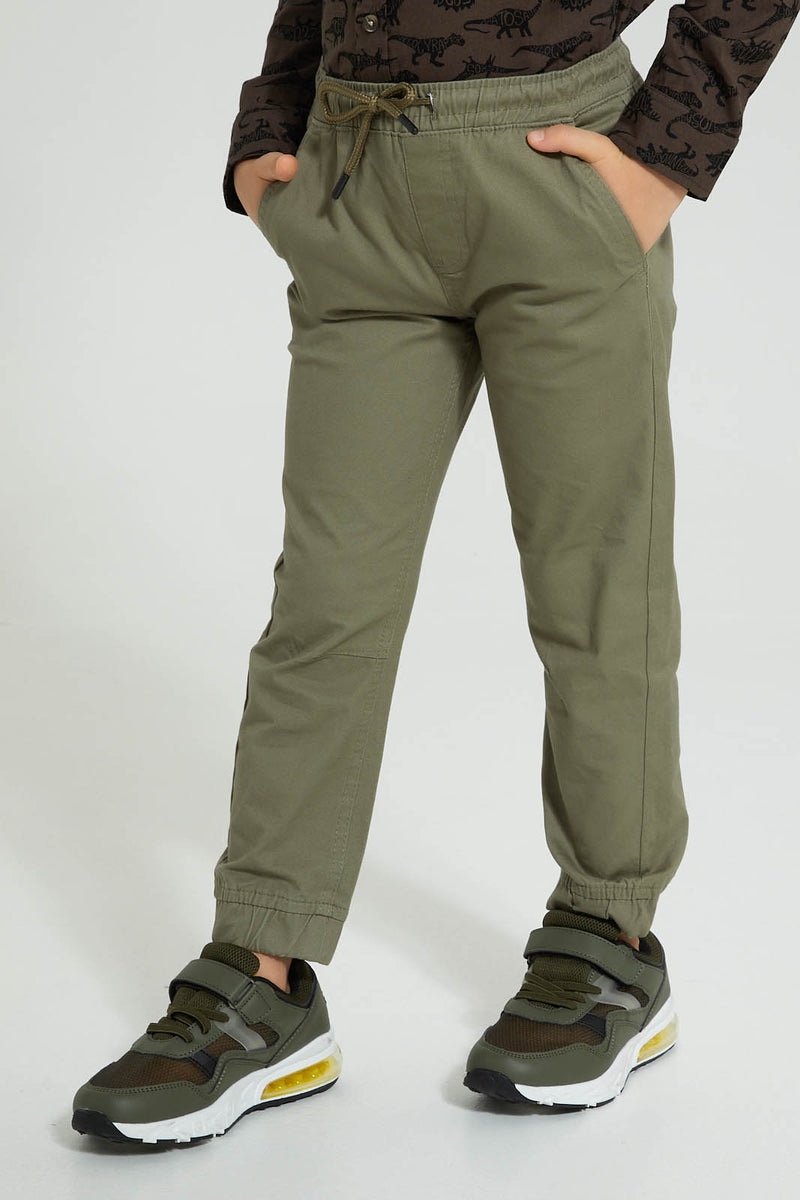 Redtag-Olive-Pull-On-Stretch-Jogger-Boys-Trousers,-Colour:Olive,-Filter:Boys-(2-to-8-Yrs),-New-In,-New-In-BOY,-Non-Sale,-S22B,-Section:Kidswear,-TBL-Boys-2 to 8 Years