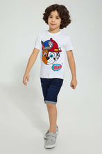 تنزيل الصورة على معرض الصور، Redtag-Darkwash-Knit-Denim-Shorts-Denim-Shorts-Boys-2 to 8 Years
