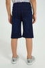 Redtag-Darkwash-Knit-Denim-Shorts-Denim-Shorts-Boys-2 to 8 Years