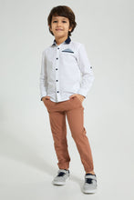 تنزيل الصورة على معرض الصور، Redtag-Brown-Pull-On-Stretch-Jogger-Trousers-Boys-2 to 8 Years
