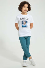 تنزيل الصورة على معرض الصور، Redtag-Blue-Pull-On-Stretch-Jogger-Chinos-Boys-2 to 8 Years
