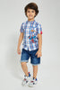 Redtag-Midwash-Knit-Denim-Shorts-Denim-Shorts-Boys-2 to 8 Years