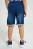 Redtag-Midwash-Knit-Denim-Shorts-Denim-Shorts-Boys-2 to 8 Years