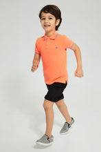 تنزيل الصورة على معرض الصور، Redtag-Black-Knit-Denim-Shorts-Denim-Shorts-Boys-2 to 8 Years
