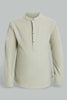 Redtag-Stone-Kurta-Oxford-Shirt-Casual-Shirts-Boys-2 to 8 Years