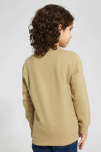 Load image into Gallery viewer, Beige Slogan Print Sweatshirt
