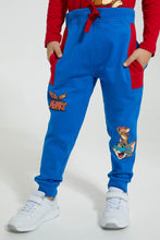 تنزيل الصورة على معرض الصور، Redtag-Blue-Tom-&amp;-Jerry-Jog-Pant-Joggers-Boys-2 to 8 Years
