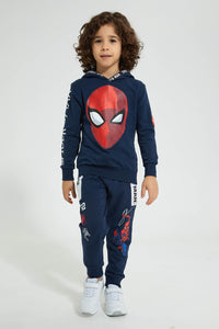 Redtag-Blue-Spiderman-Jog-Pant-Joggers-Boys-2 to 8 Years