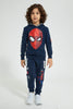 Redtag-Blue-Spiderman-Jog-Pant-Joggers-Boys-2 to 8 Years