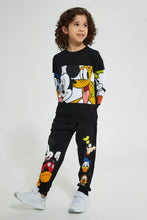 Load image into Gallery viewer, Redtag-Black-Mickey-Mouse-Jog-Pant-Joggers-Boys-2 to 8 Years
