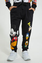 Load image into Gallery viewer, Redtag-Black-Mickey-Mouse-Jog-Pant-Joggers-Boys-2 to 8 Years
