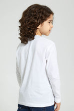 Load image into Gallery viewer, Redtag-White-Skate-Pring-Long-Sleeve-Tshirt-Long-Sleeves-Boys-2 to 8 Years
