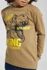 Redtag-Stone-Roar-King-Print-Long-Sleeve-Tshirt-Long-Sleeves-Boys-2 to 8 Years