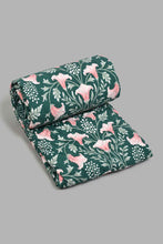 Load image into Gallery viewer, Redtag-Green-3-Piece-Floral-Printed-Quilt-Set-
(Double-Size)-Quilts-Home-Bedroom-

