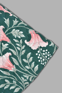 Redtag-Green-3-Piece-Floral-Printed-Quilt-Set-
(Double-Size)-Quilts-Home-Bedroom-