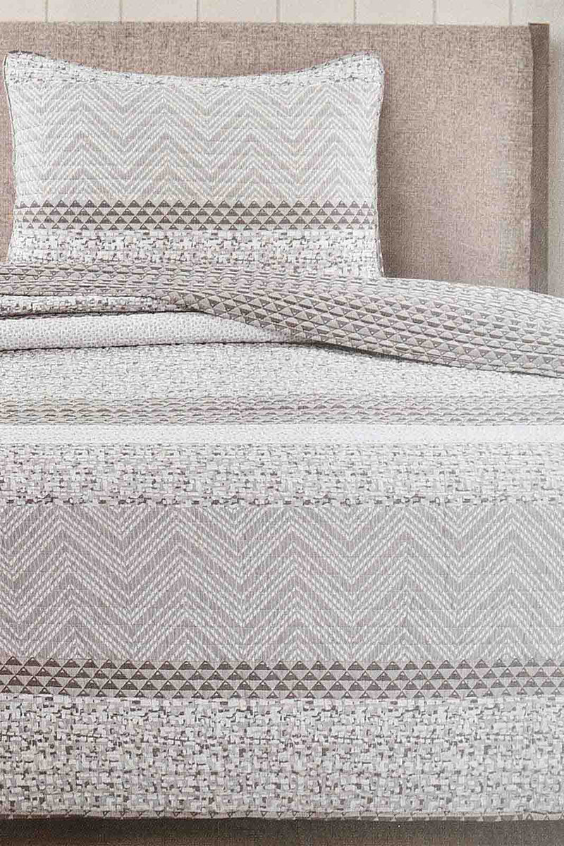 Redtag-Grey-2-Piece-Geometric-Printed-Quilt-Set-
(Single-Size)-Quilts-Home-Bedroom-