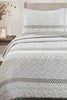 Redtag-Grey-3-Piece-Geometric-Printed-Quilt-Set-
(Double-Size)-Quilts-Home-Bedroom-