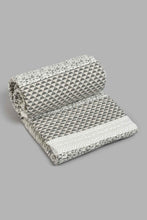 Load image into Gallery viewer, Redtag-Grey-3-Piece-Geometric-Printed-Quilt-Set-
(Double-Size)-Quilts-Home-Bedroom-
