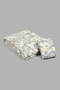 Redtag-Beige-Printed-2-Piece-Quilt-Set-(Single-Size)-Colour:Beige,-Filter:Home-Bedroom,-HMW-BED-Quilts,-New-In,-New-In-HMW-BED,-Non-Sale,-S22B,-Section:Homewares-Home-Bedroom-