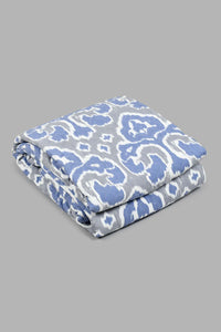 Redtag-Blue-Printed-2-Piece-Quilt-Set-(Single-Size)-Colour:Blue,-Filter:Home-Bedroom,-HMW-BED-Quilts,-New-In,-New-In-HMW-BED,-Non-Sale,-S22B,-Section:Homewares-Home-Bedroom-