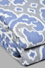 تنزيل الصورة على معرض الصور، Redtag-Blue-Printed-2-Piece-Quilt-Set-(Single-Size)-Colour:Blue,-Filter:Home-Bedroom,-HMW-BED-Quilts,-New-In,-New-In-HMW-BED,-Non-Sale,-S22B,-Section:Homewares-Home-Bedroom-
