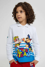 Load image into Gallery viewer, Redtag-White-Paw-Patrol-Polo-Shirt-Polo-Shirts-Boys-2 to 8 Years
