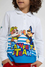 Load image into Gallery viewer, Redtag-White-Paw-Patrol-Polo-Shirt-Polo-Shirts-Boys-2 to 8 Years

