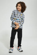 تنزيل الصورة على معرض الصور، Redtag-Grey-Marl-Marvel-Printed-Polo-Shirt-Polo-Shirts-Boys-2 to 8 Years
