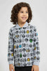 Redtag-Grey-Marl-Marvel-Printed-Polo-Shirt-Polo-Shirts-Boys-2 to 8 Years