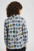 تنزيل الصورة على معرض الصور، Redtag-Grey-Marl-Marvel-Printed-Polo-Shirt-Polo-Shirts-Boys-2 to 8 Years
