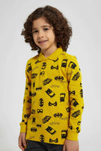تنزيل الصورة على معرض الصور، Redtag-Yellow-Batman-Printed-Polo-Shirt-Polo-Shirts-Boys-2 to 8 Years
