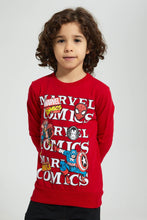 تنزيل الصورة على معرض الصور، Redtag-Red-Marvel-Crew-Neck-Sweatshirt-Sweatshirts-Boys-2 to 8 Years
