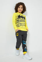 تنزيل الصورة على معرض الصور، Redtag-Yellow-Batman-Crew-Neck-Sweatshirt-Sweatshirts-Boys-2 to 8 Years
