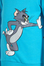 Load image into Gallery viewer, Redtag-Blue-Tom-&amp;-Jerry-Crew-Neck-Sweatshirt-Sweatshirts-Boys-2 to 8 Years
