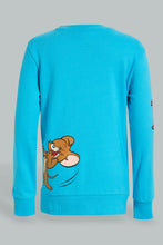 Load image into Gallery viewer, Redtag-Blue-Tom-&amp;-Jerry-Crew-Neck-Sweatshirt-Sweatshirts-Boys-2 to 8 Years

