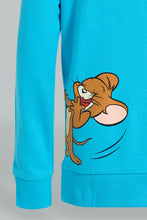 Load image into Gallery viewer, Redtag-Blue-Tom-&amp;-Jerry-Crew-Neck-Sweatshirt-Sweatshirts-Boys-2 to 8 Years
