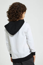 تنزيل الصورة على معرض الصور، Redtag-White-Batman-Hooded-Sweatshirt-Sweatshirts-Boys-2 to 8 Years
