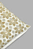 Redtag-Ivory/Gold-Floral-Embriodery-Velvet-Cushion-Cushions-Home-Bedroom-