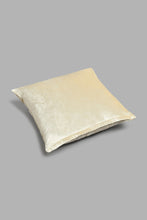 Load image into Gallery viewer, Redtag-Beige-Floral-Velvet-Cushion-Cushions-Home-Bedroom-
