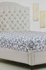 Redtag-Teal-Floral-Printed-Fitted-Sheet-(Single-Size)-Fitted-Sheets-Home-Bedroom-