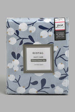 Load image into Gallery viewer, Redtag-Teal-Floral-Printed-Fitted-Sheet-(Twin-Size)-Fitted-Sheets-Home-Bedroom-
