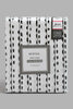 Redtag-White/Black-Stripe-Printed-Fitted-Sheet-(Twin-Size)-Fitted-Sheets-Home-Bedroom-