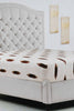Redtag-Off-White/Rust-Geometric-Printed-Fitted-Sheet-(King-Size)-Fitted-Sheets-Home-Bedroom-