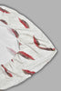 Redtag-Off-White/Rust-Geometric-Printed-Fitted-Sheet-(King-Size)-Fitted-Sheets-Home-Bedroom-
